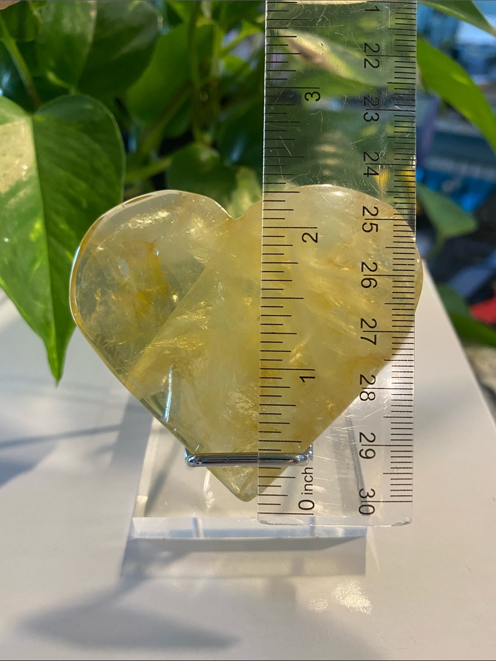 Heart-Shaped Citrine Crystal - Picture 6 of 10